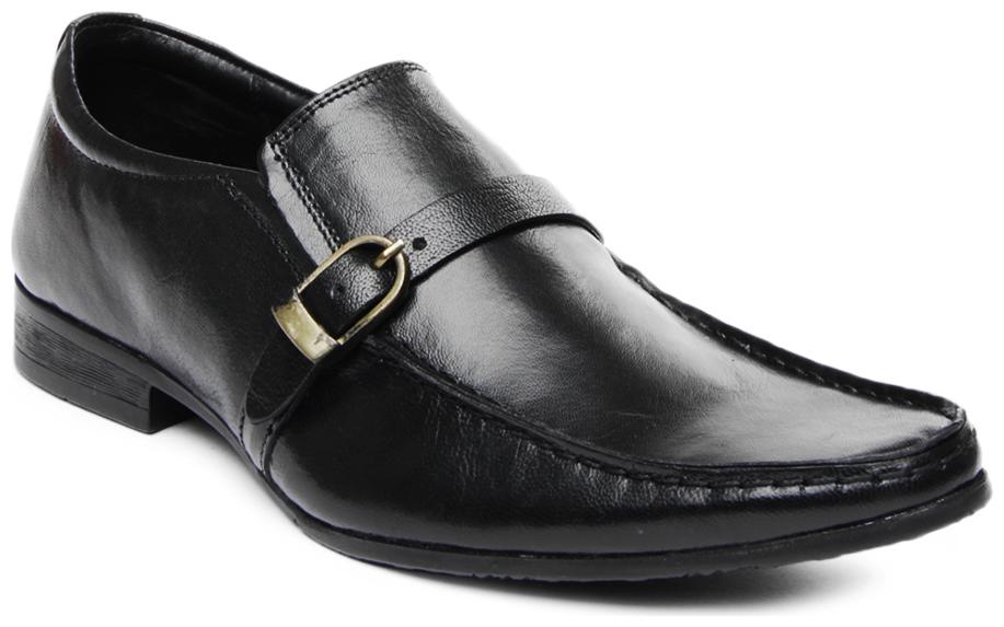 

Franco Leone Black Leather Formal Shoes
