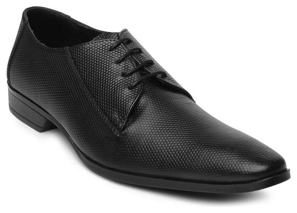 

Franco Leone Black Leather Formal Shoes