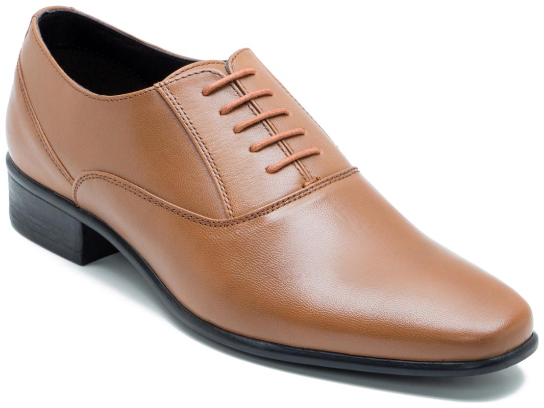 

Franco Leone Tan Leather Formal Shoes