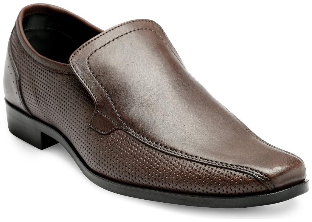 

Franco Leone Men Brown Slip-On Formal Shoes