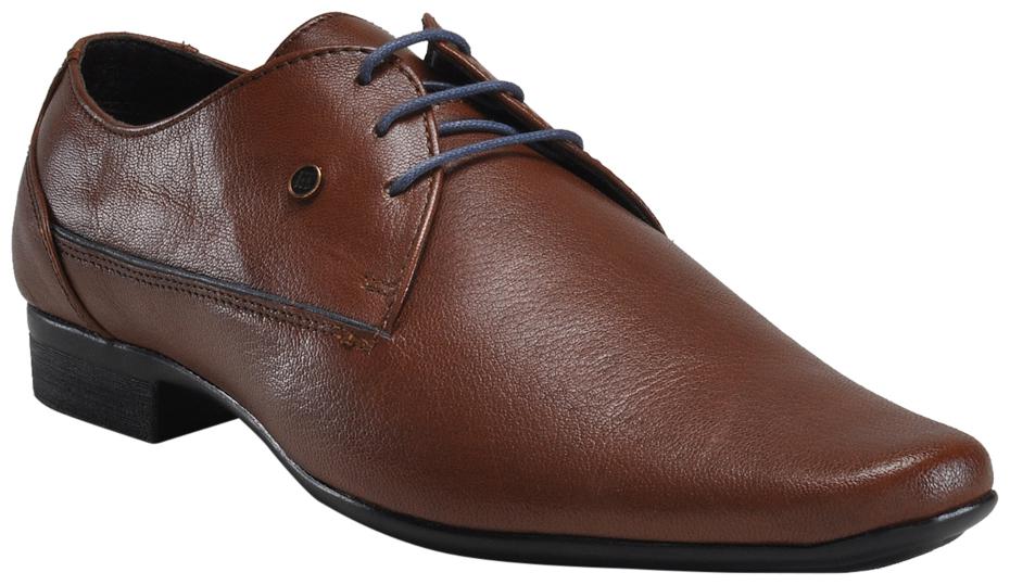

Franco Leone Men Tan Derby Formal Shoes