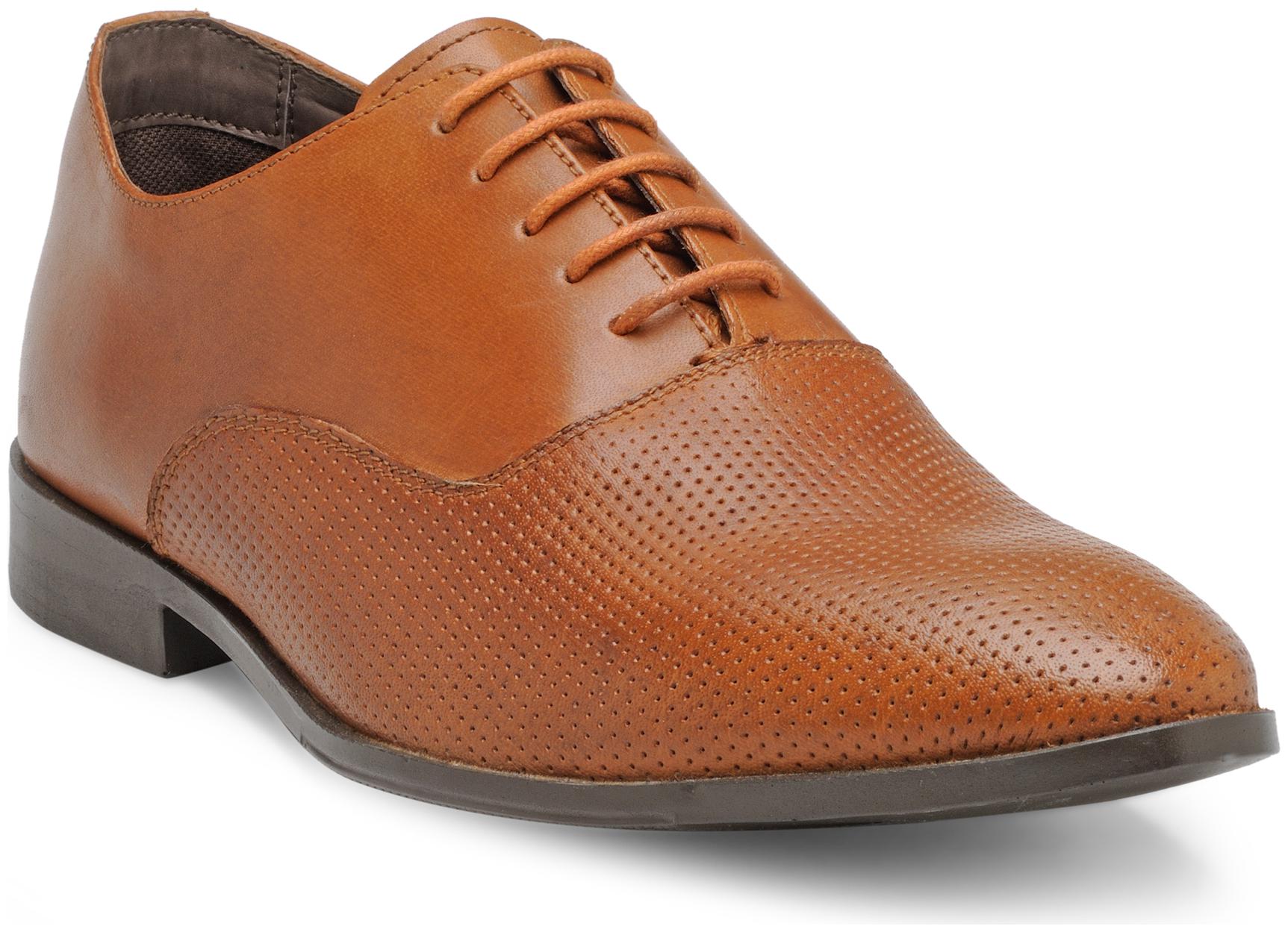 

Franco Leone Men Tan Oxford Formal Shoes - 172105TAN