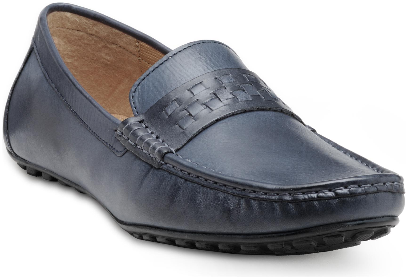

Franco Leone Blue Leather Formal Shoes