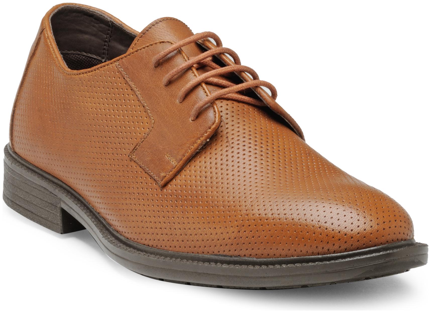 

Franco Leone Tan Leather Formal Shoes