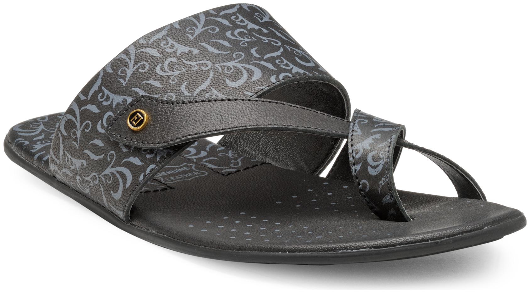 

Franco Leone Black Leather Slipper