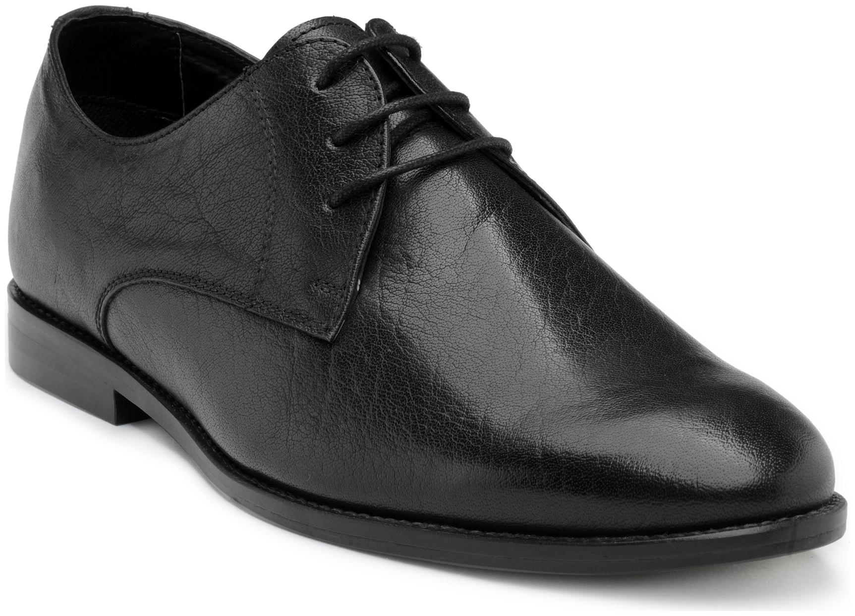 

Franco Leone Black Leather Formal Shoes