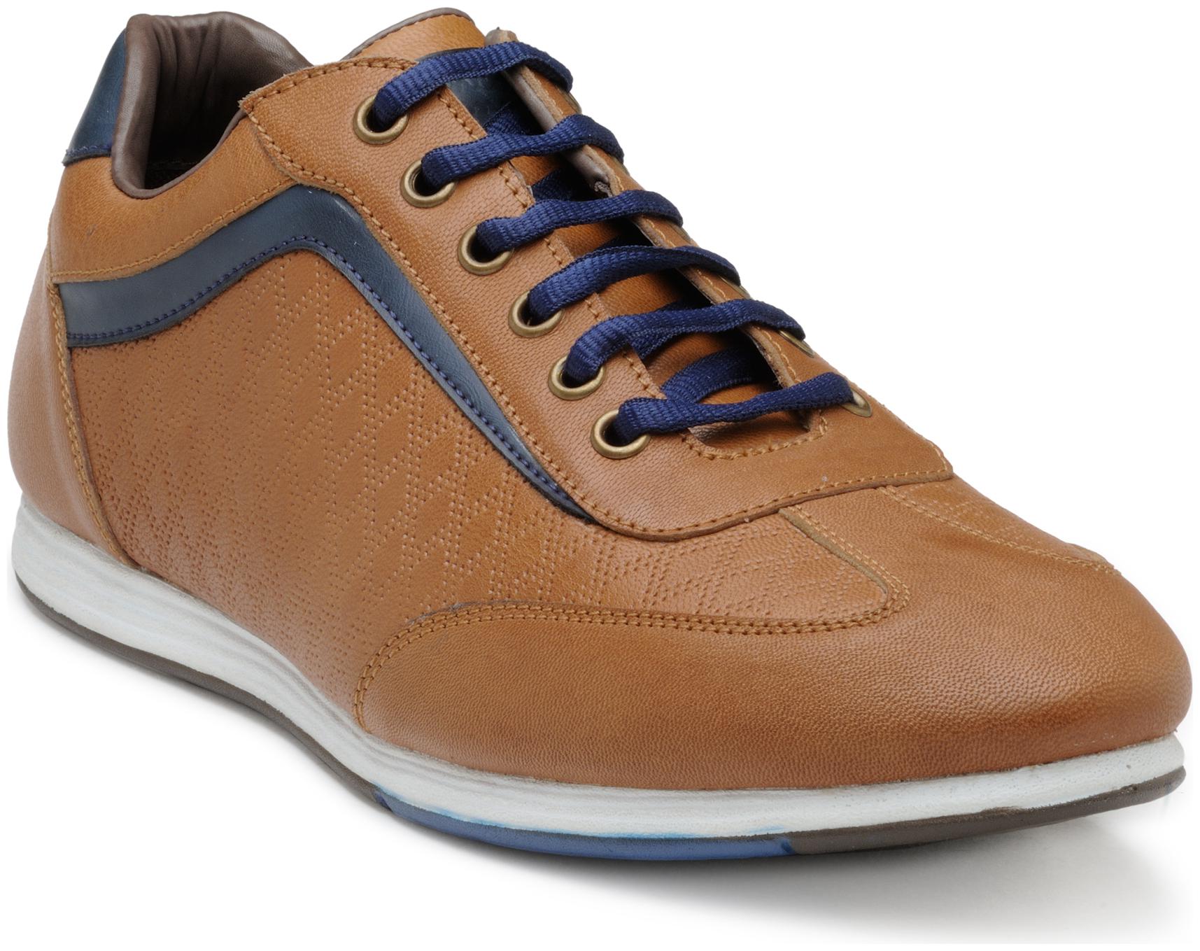 

Franco Leone Tan Leather Casual Shoes