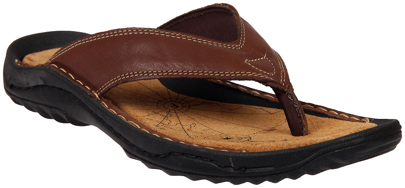 

Franco Leone Leather Slippers Flip-Flops For Men