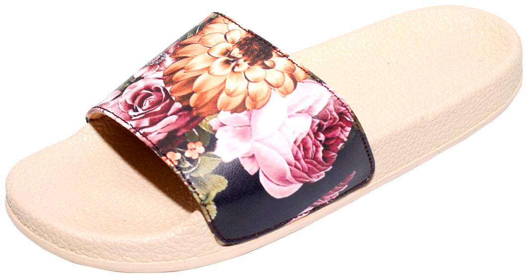 

Freeco Women s Sliders Flip Flops Sketch Print Daily Wear Pop-Ups Sandals