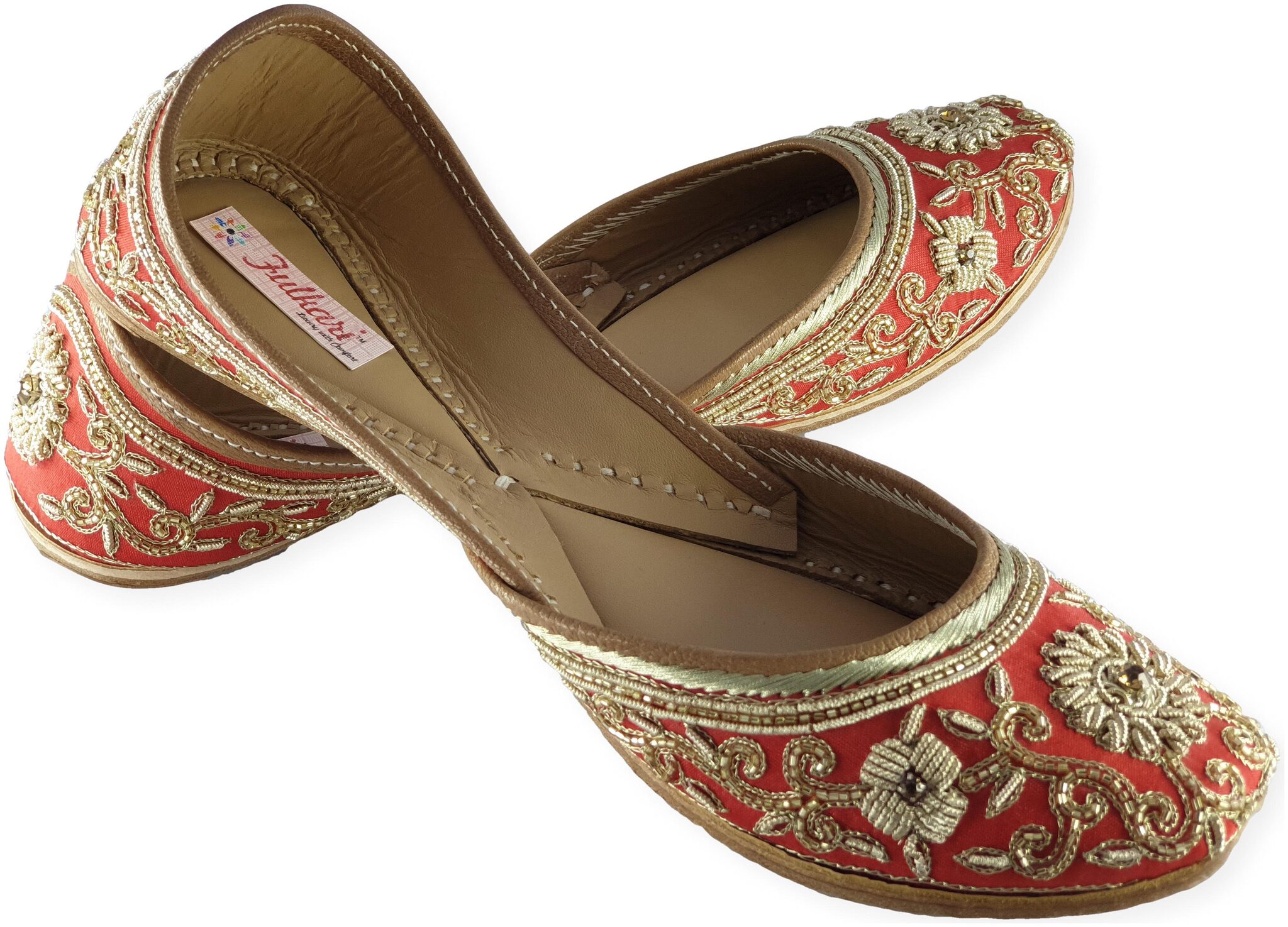 

Fulkari Women Red Mojaris