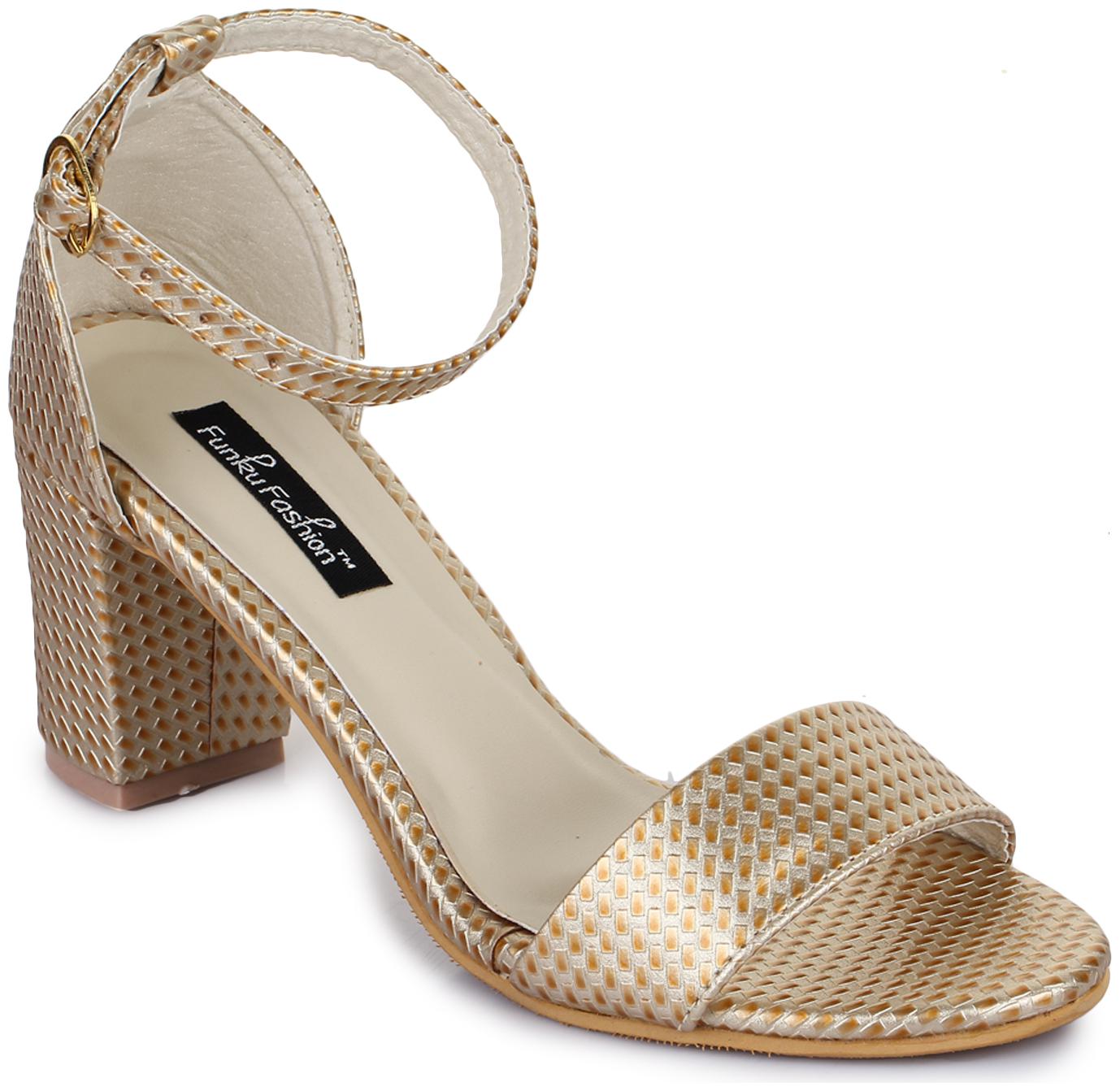 

Funku Fashion Women Gold Pumps