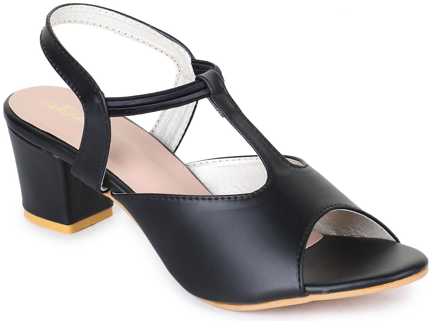 

Funku Fashion Women Black Heeled Sandals