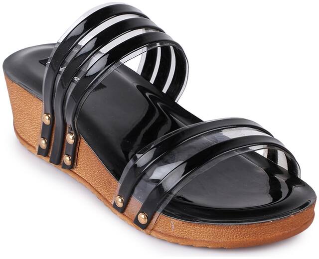 Funku Fashion Sandals For Women ( Black )