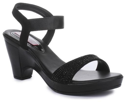 

Funku Fashion Women Black Heeled Sandals