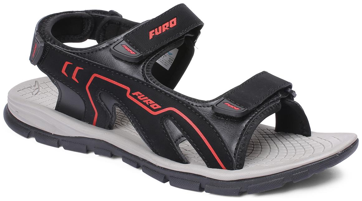 

FURO Men Black Sports Sandals
