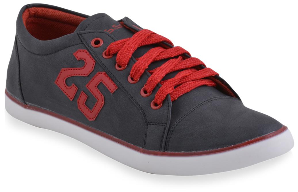 

Gasser Black And Red Casual Shoes(Size-10)