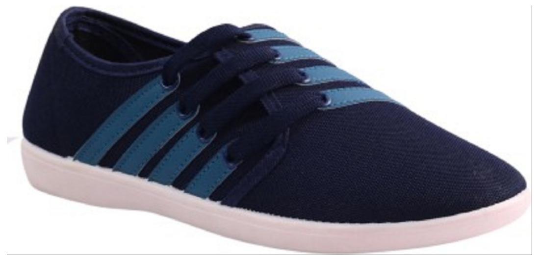 

Gasser Mens Casual Canvas Shoes Lionblue(Size-8)