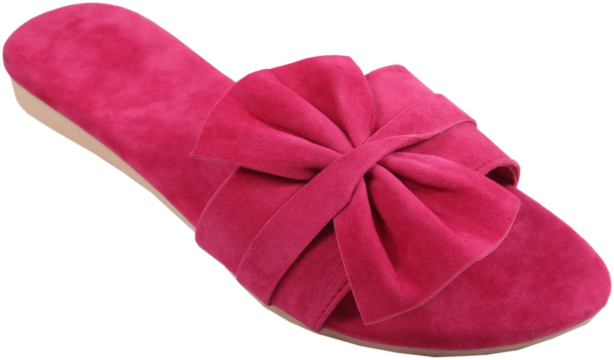 

Gerief Butterfly Design Pink Flat Sandals For Women