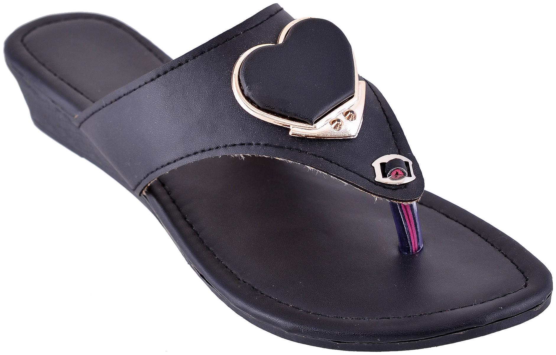

GERIEF Women Black Sandals