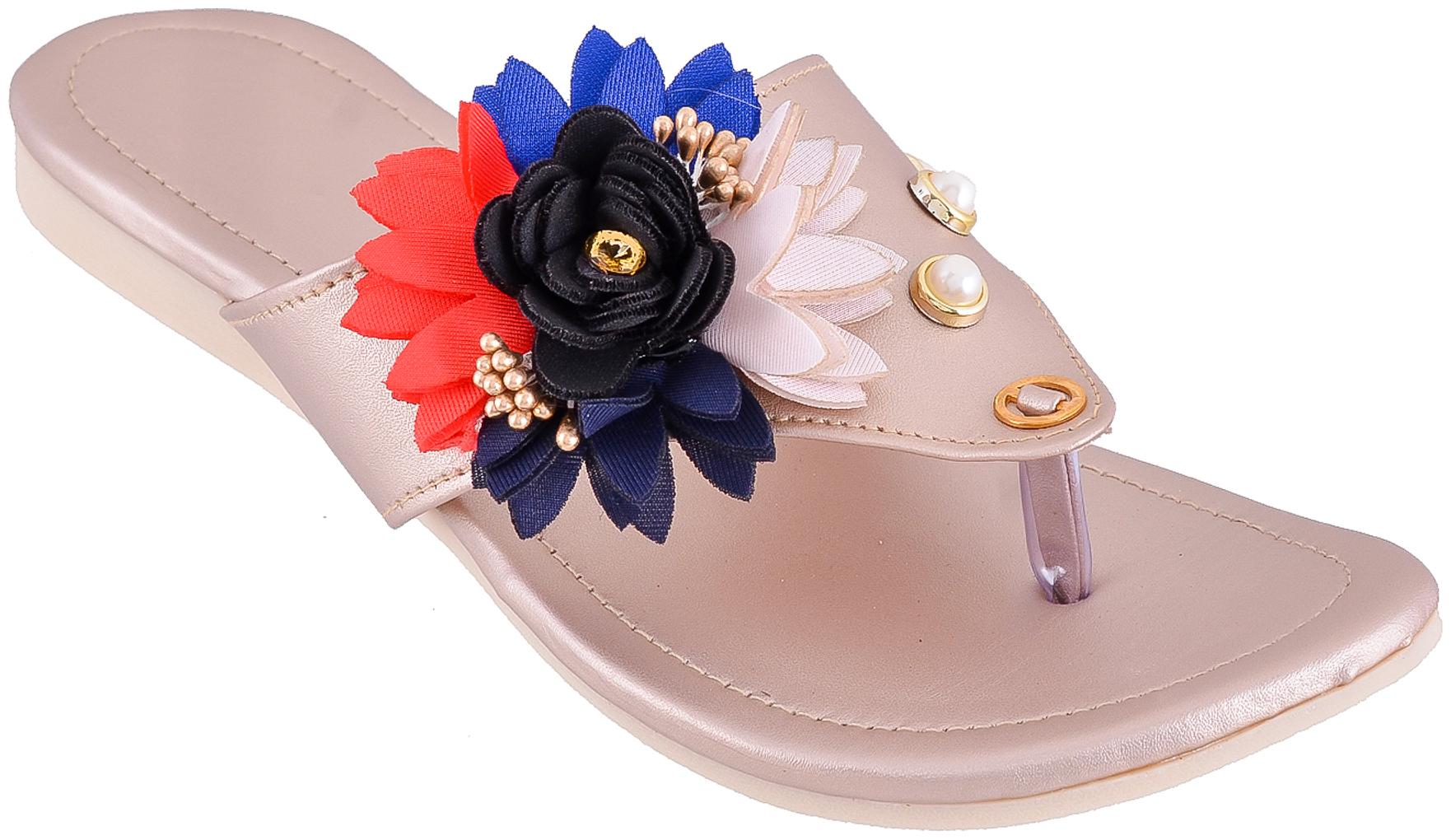 

GERIEF Women Gold Sandals