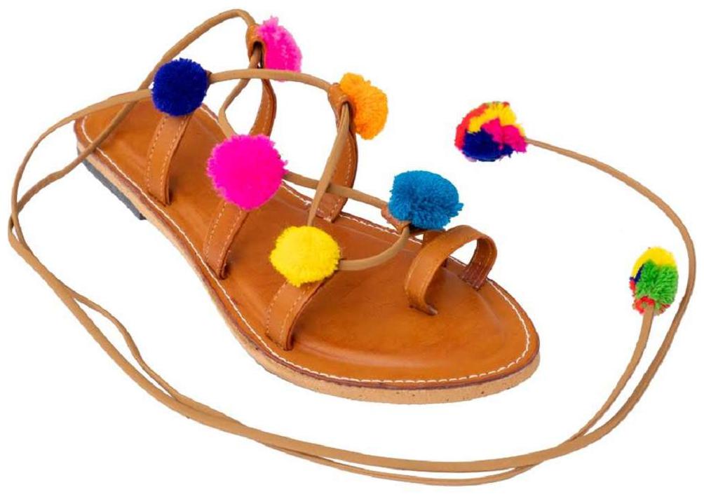 

GERIEF Women Multi-Color Open Toe Flats