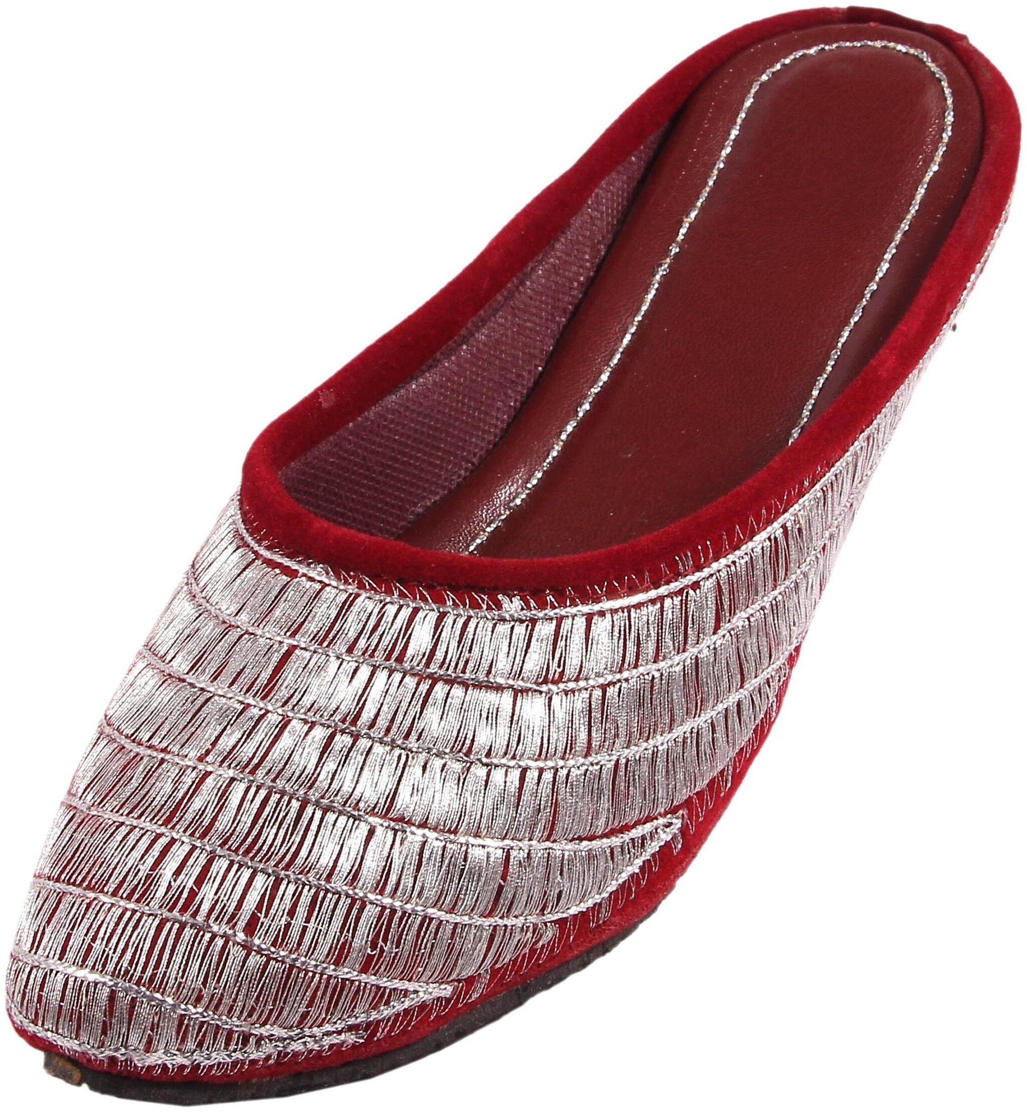 

GERIEF Women Silver Mules