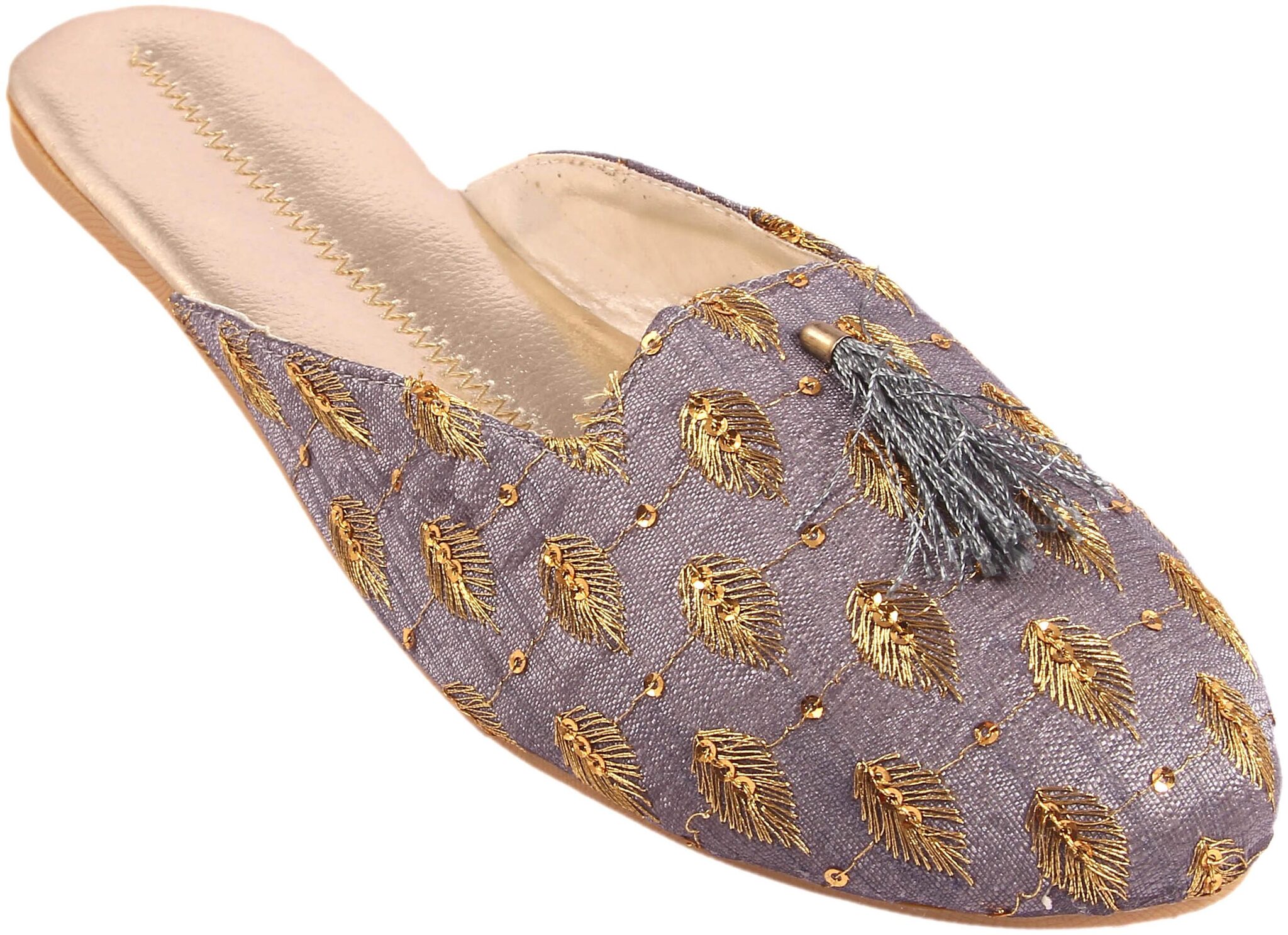 

GERIEF Women Grey Mules