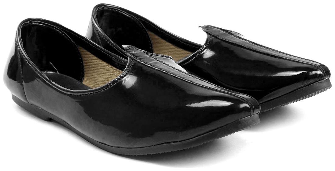 

Global richMen s Patent Faux Leather Jutti s Nagra s and Mojari s