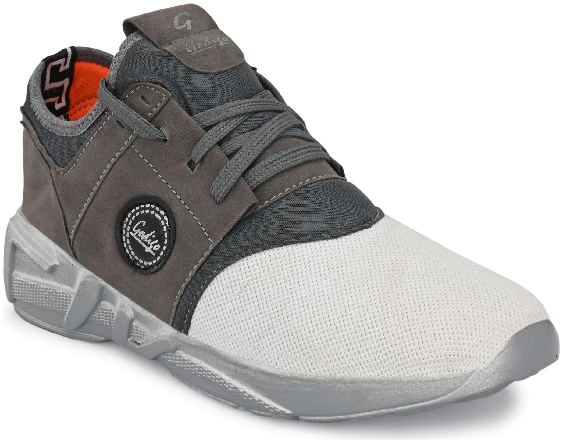 

GODIGO Men Sports Shoes Running Shoes ( Grey White )