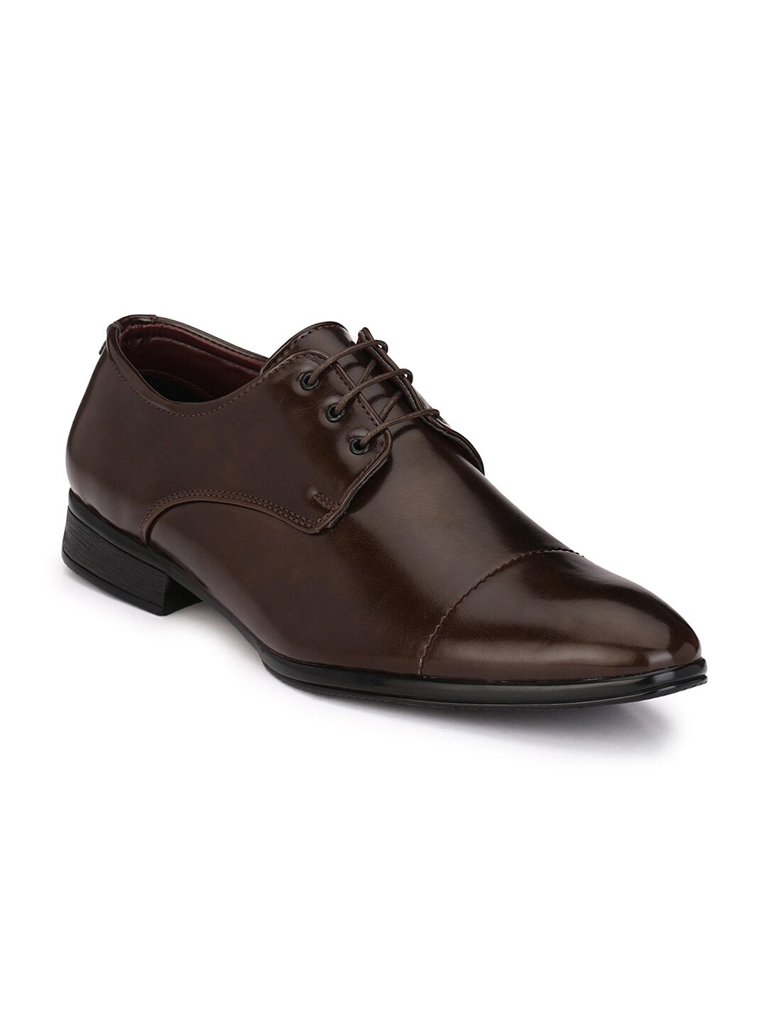 

Guava Men Brown Derby Formal Shoes - GV15JA436