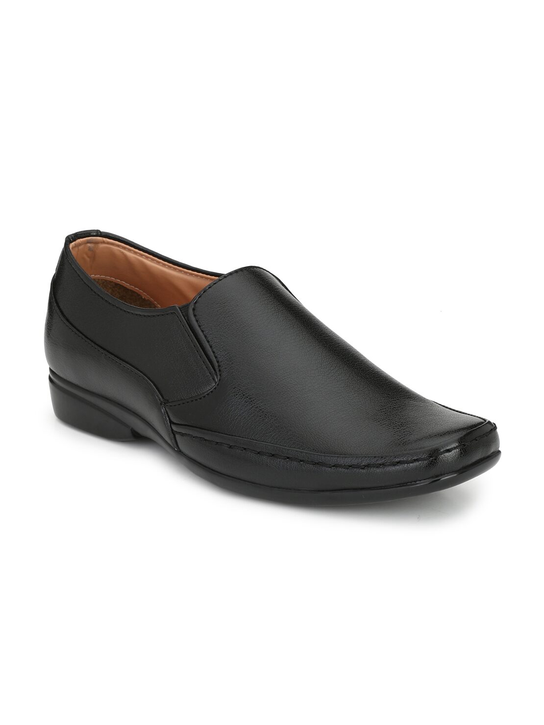 

Guava Men Black Slip-On Formal Shoes - GV15JA635