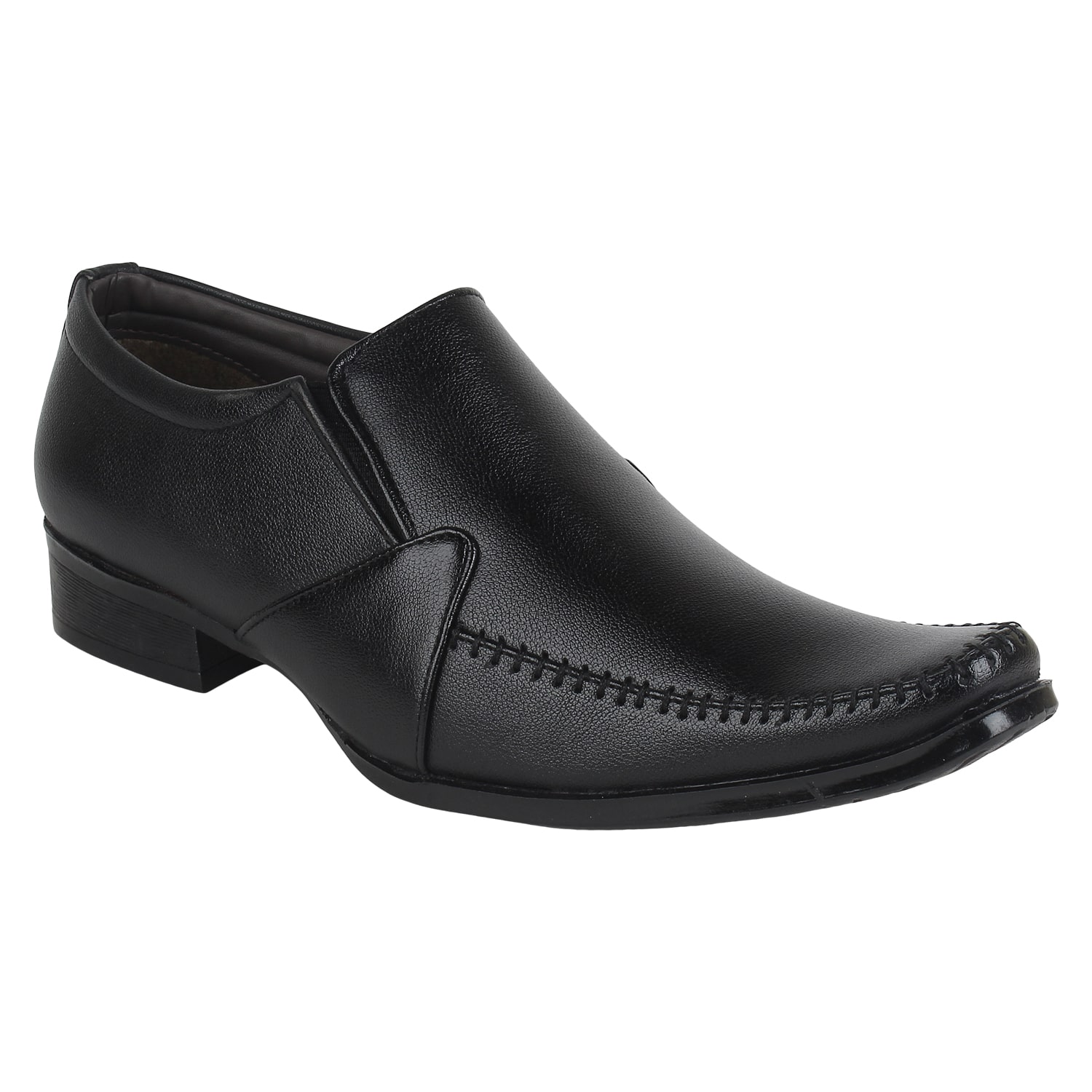 

Guava Men Black Slip-On Formal Shoes - GV15JA192