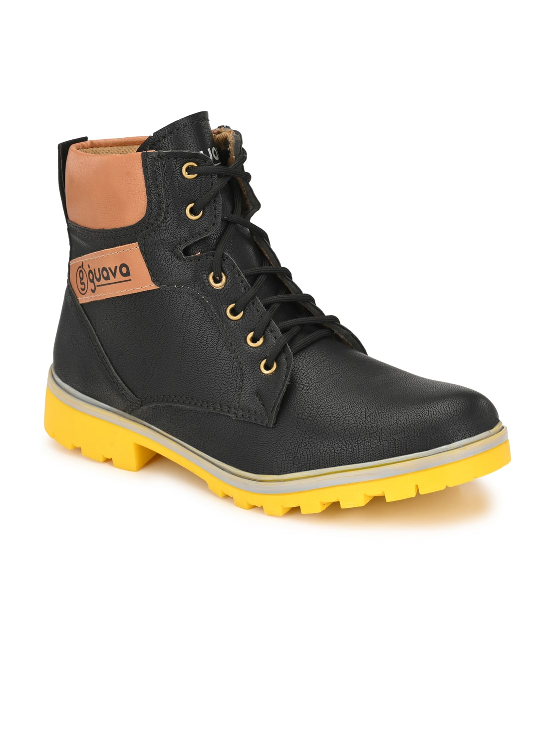 

Guava Men Black Outdoor Boots - GV15JA689