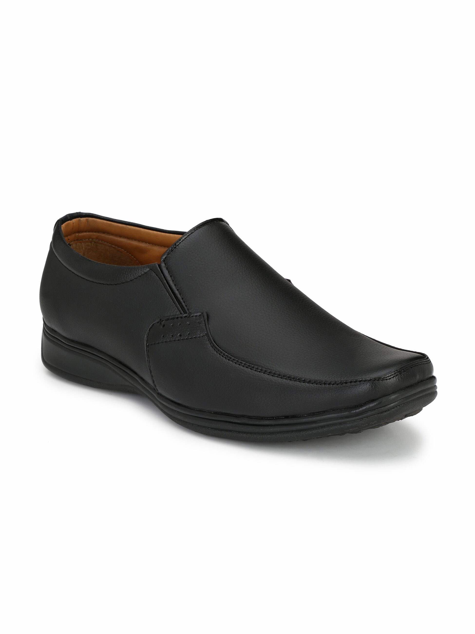 

Guava Men Black Slip-On Formal Shoes - GV15JA654