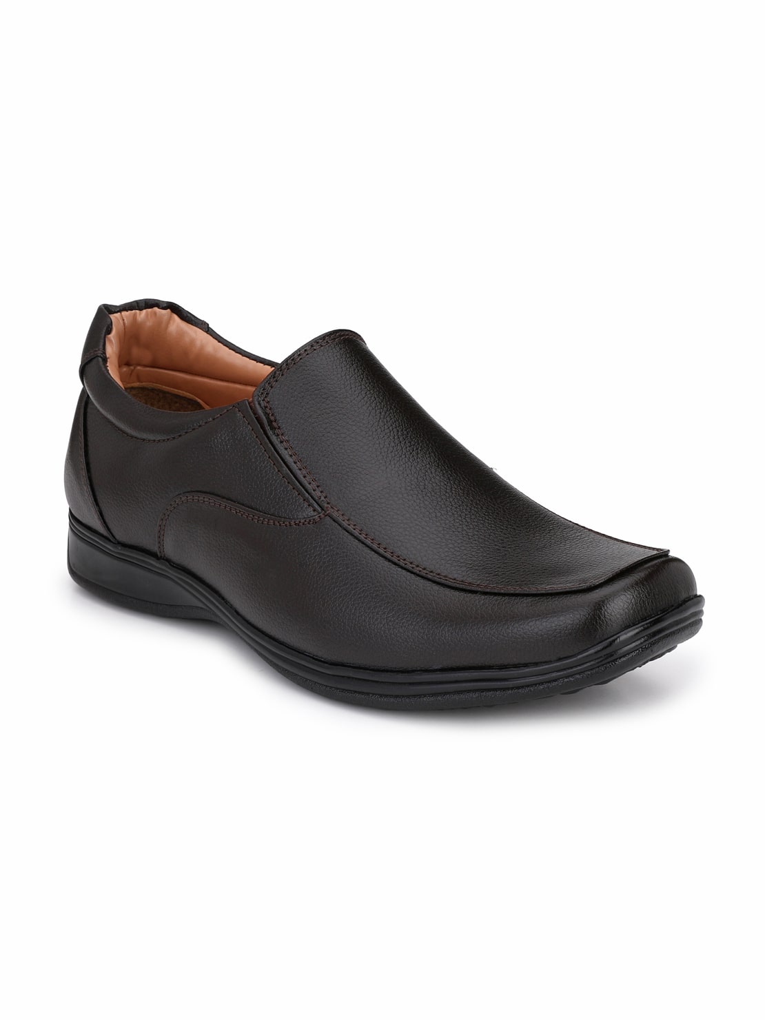 

Guava Men Brown Slip-On Formal Shoes - GV15JA645