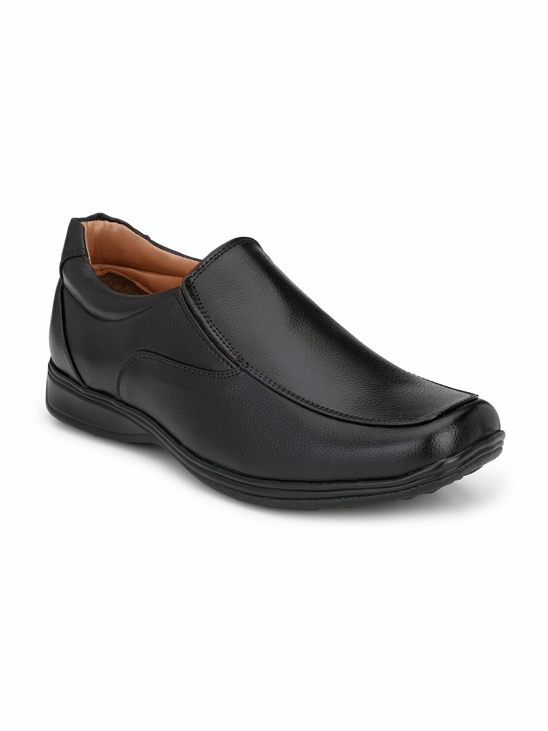 

Guava Men Black Slip-On Formal Shoes - GV15JA644