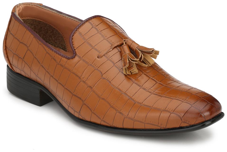 

Guava Men Tan Slip-On Formal Shoes - GV15JA653