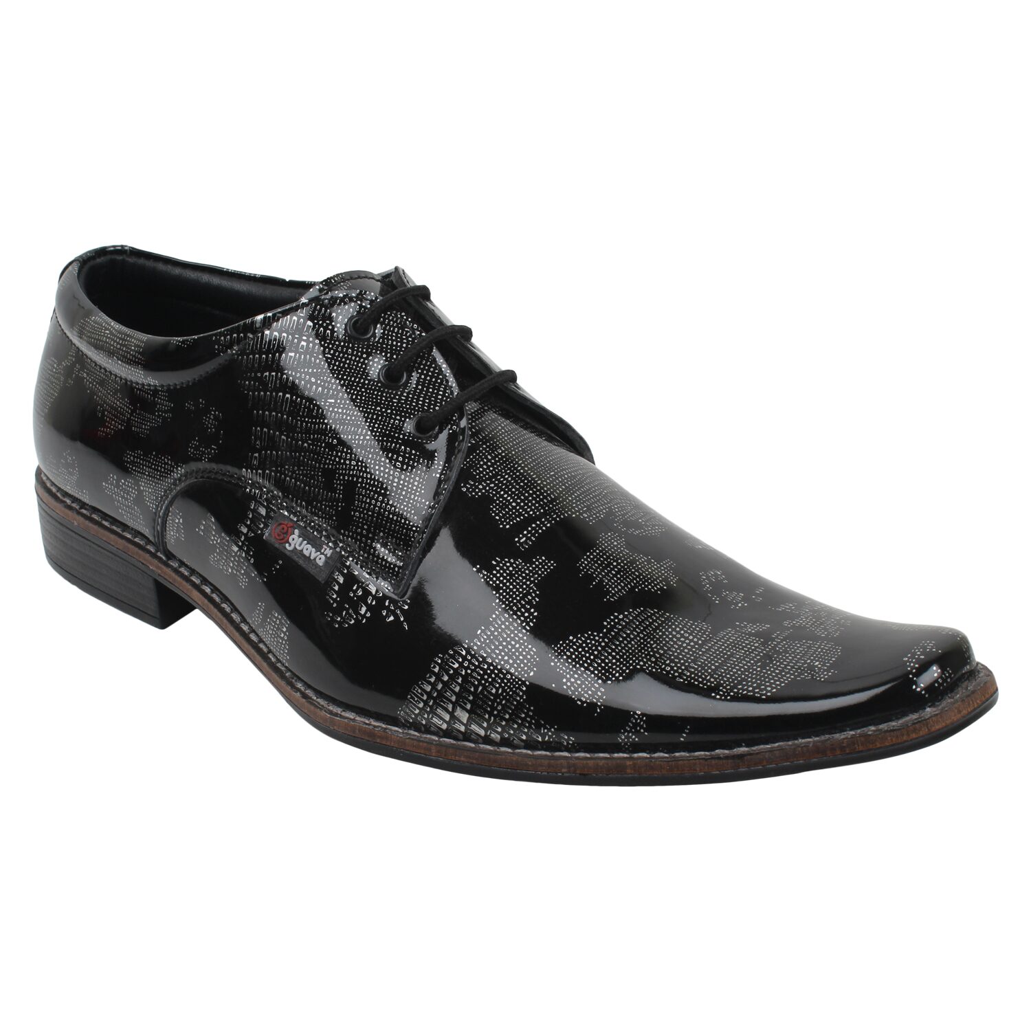

Guava Men Black Derby Formal Shoes - GV15JA344