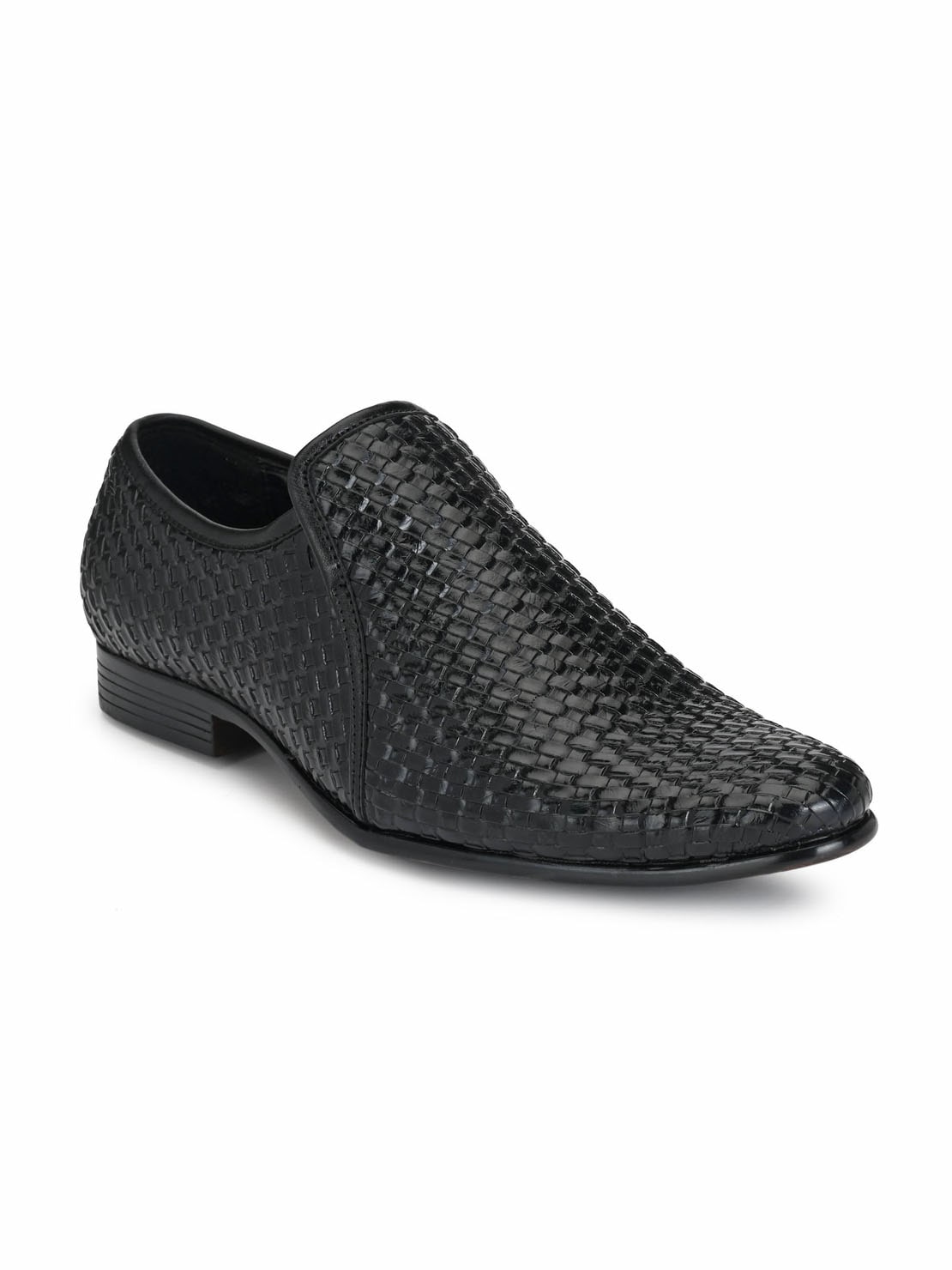 

Guava Men Black Slip-On Formal Shoes - GV15JA664