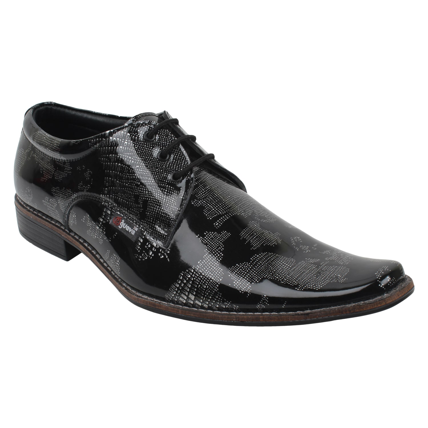

Guava Men Black Derby Formal Shoes - GV15JA344