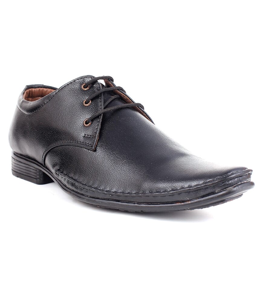 

Guava Men Black Derby Formal Shoes - GV15JA146