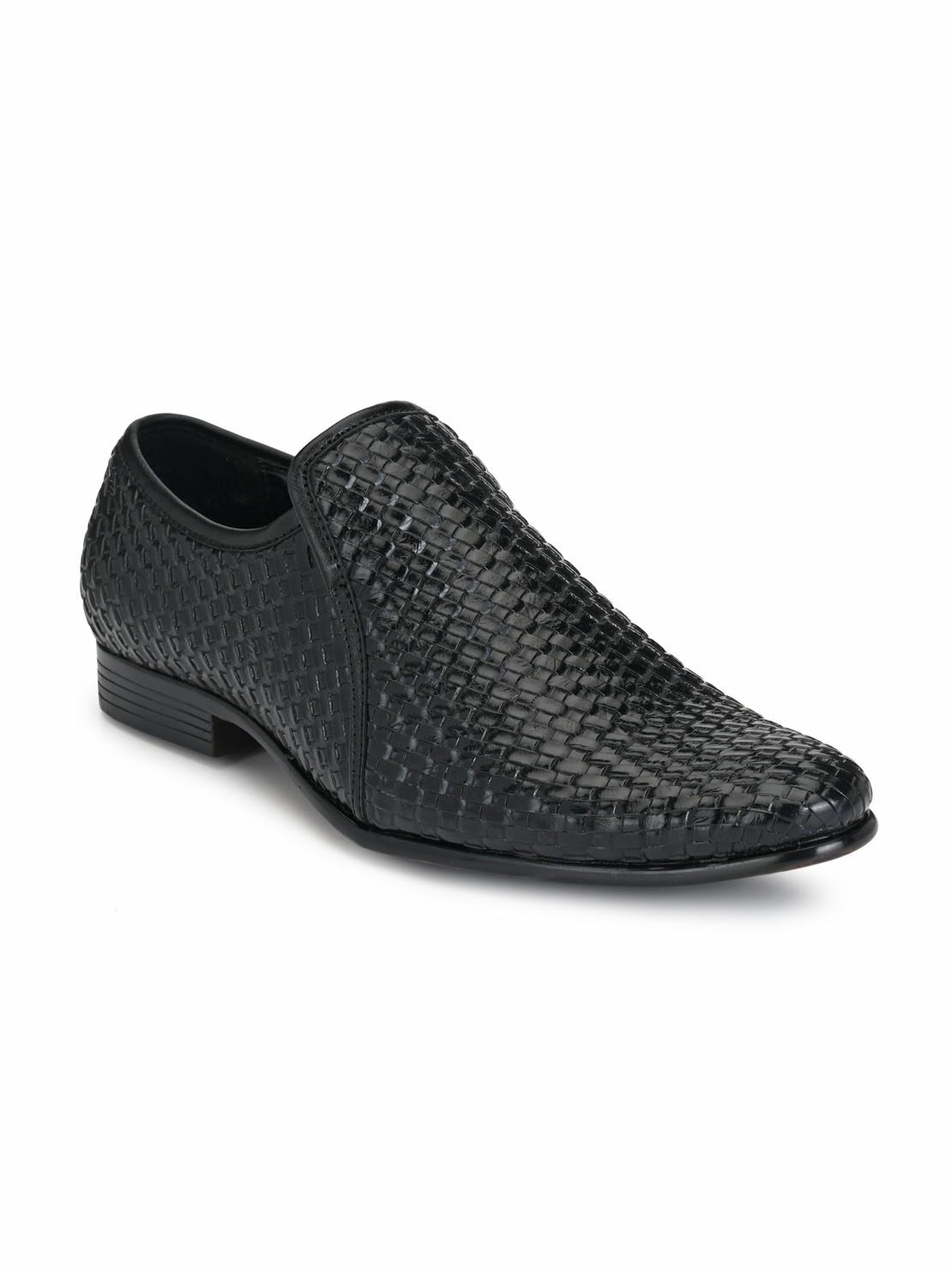 

Guava Men Black Slip-On Formal Shoes - GV15JA664
