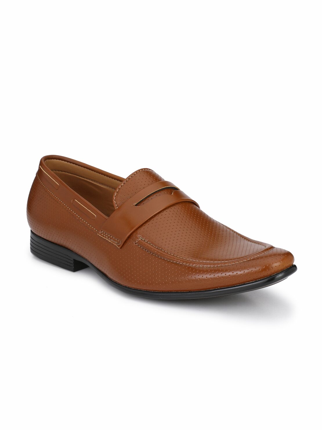 

Guava Men Tan Slip-On Formal Shoes - GV15JA578
