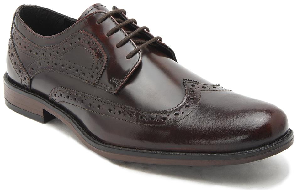 

Hats Off Accessories Patent Leather Burgundy Brogues Shoes