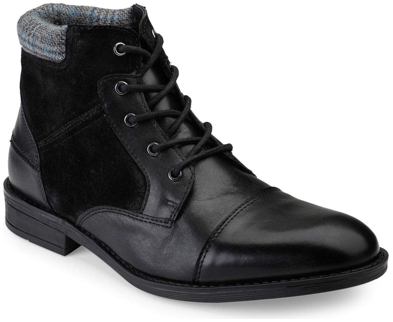 

Hats Off Accessories Men Black Ankle Boots - HOA-AW20018BLACK