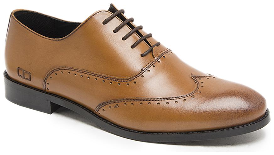 

Hats Off Accessories Genuine Leather Tan Brogues Shoes