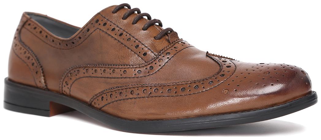 

Hats Off Accessories Genuine Leather Brown Oxford Brogues Shoes