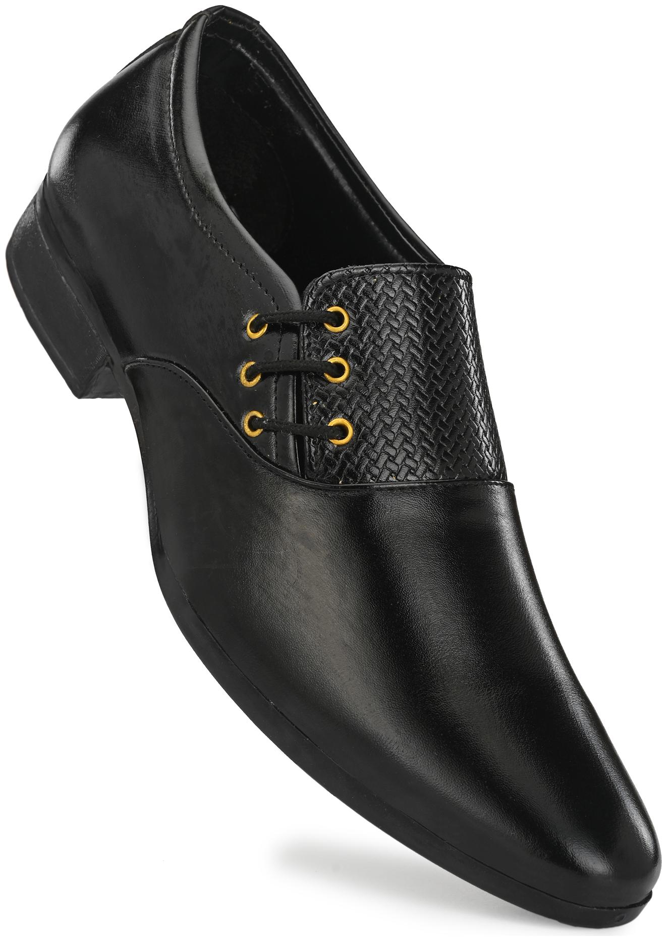 

HEEDERIN Men Black Derby Formal Shoes - HD 147
