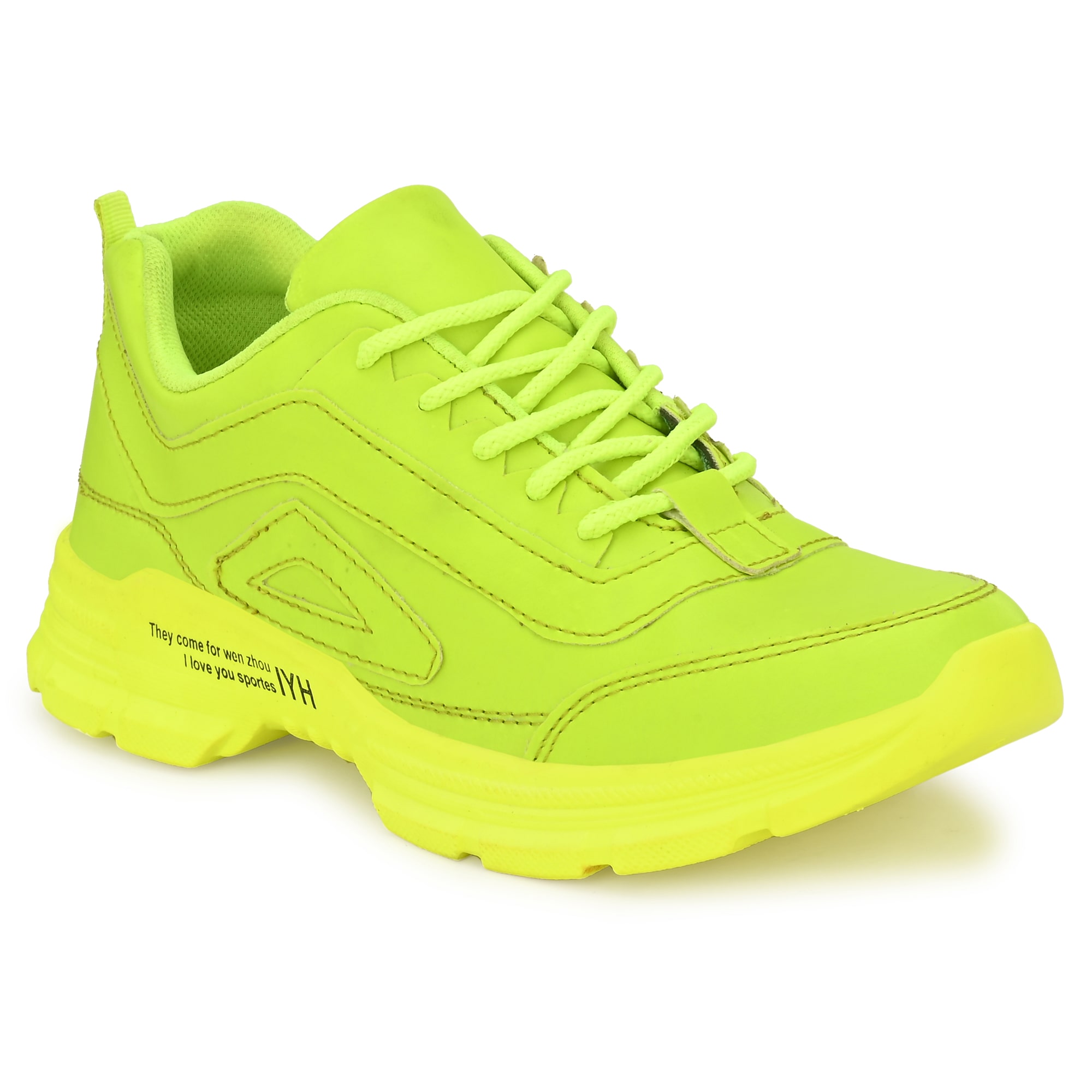 

HEEDERIN Men Running Shoes ( Green )