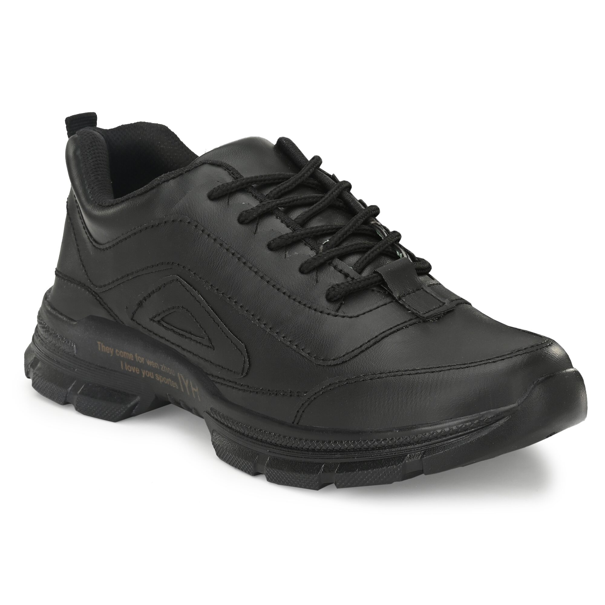 

HEEDERIN Men Running Shoes ( Black )